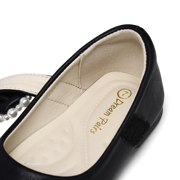 Dream Pairs Girls Mary Jane Flats (Toddler/Little Kid) - BLACK PU - 4